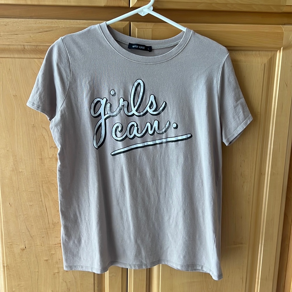 Gypsy Rose “Girls Can.” Short Sleeve Tee